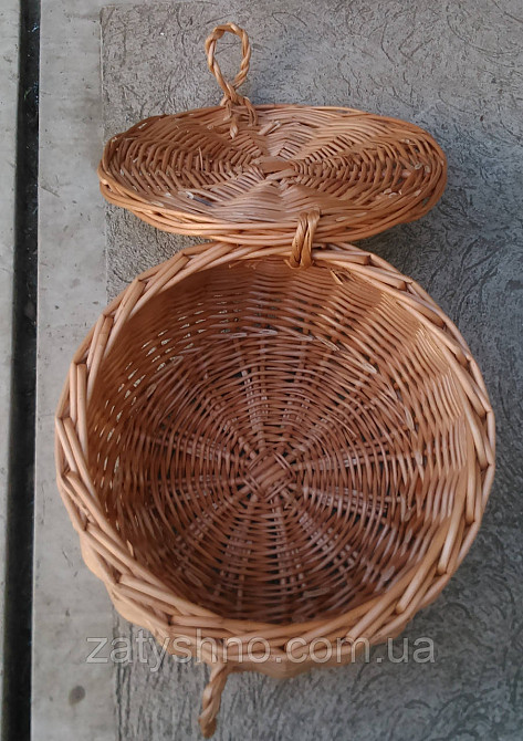 Кошик із кришкою плетений Київ - фото 4