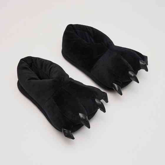 Домашні тапочки кігурумі Лапи Чорні Вінниця