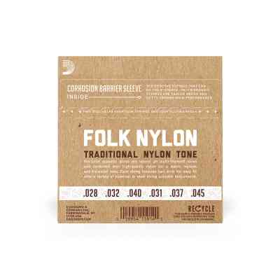 Струни для гітари D'Addario Folk Nylon Ball End Silver Wound / Clear Treble (EJ32C) Вінниця