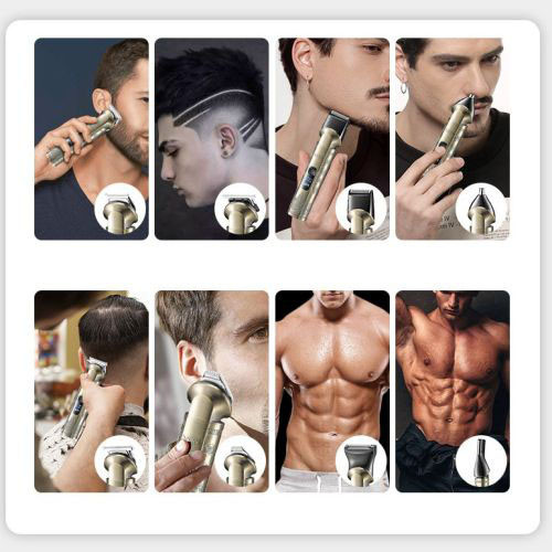 Бездротовий тример для стрижки та гоління, Домашні машинки для стрижки Електромашинка волосся NE-48 Львів - фото 12