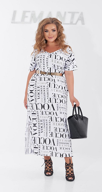 Довге плаття великого розміру з розрізами (56) Київ - фото 1