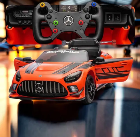 Детский электромобиль MERCEDES GT3 4x4 12V 7Ah оранжевый PlayHouse (Польша) Киев