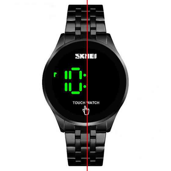 Мужские наручные светодиодные часы Skmei 1579 light (Черные) Киев
