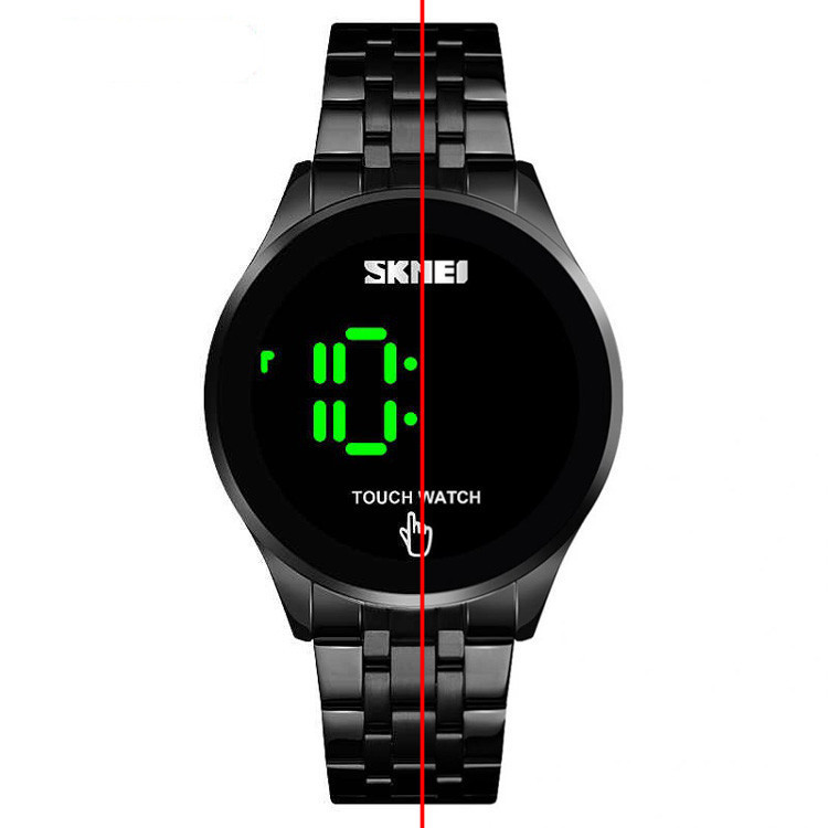 Мужские наручные светодиодные часы Skmei 1579 light (Черные) Киев - изображение 2