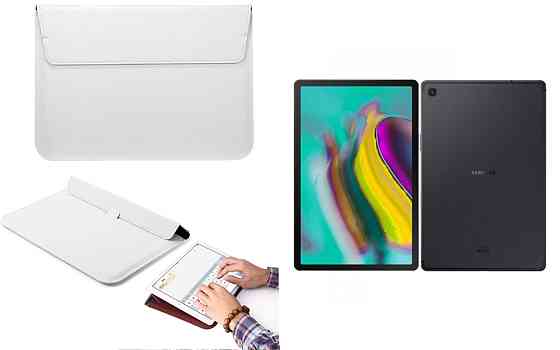 Чохол-конверт VitoCase для Samsung Galaxy Tab S5e (2019), з функцією підставки для планшета Білий Київ