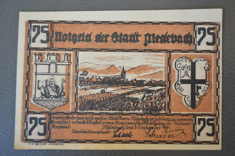 Німеччина. Нотгельд. 75 Pf ( 10 ) Полтава - фото 1