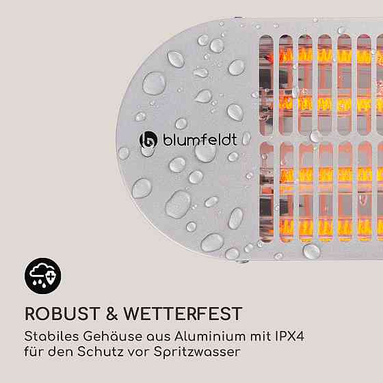 Gold Bar 2000 Інфрачервоний нагрівач Swing 2000W коливання 60° Сріблясто-сірий (Німеччина, читати опис) Рівне