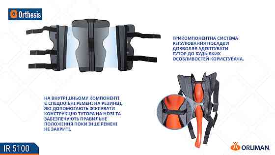 Тутор колінного суглоба Orliman IR-5100 Дніпро