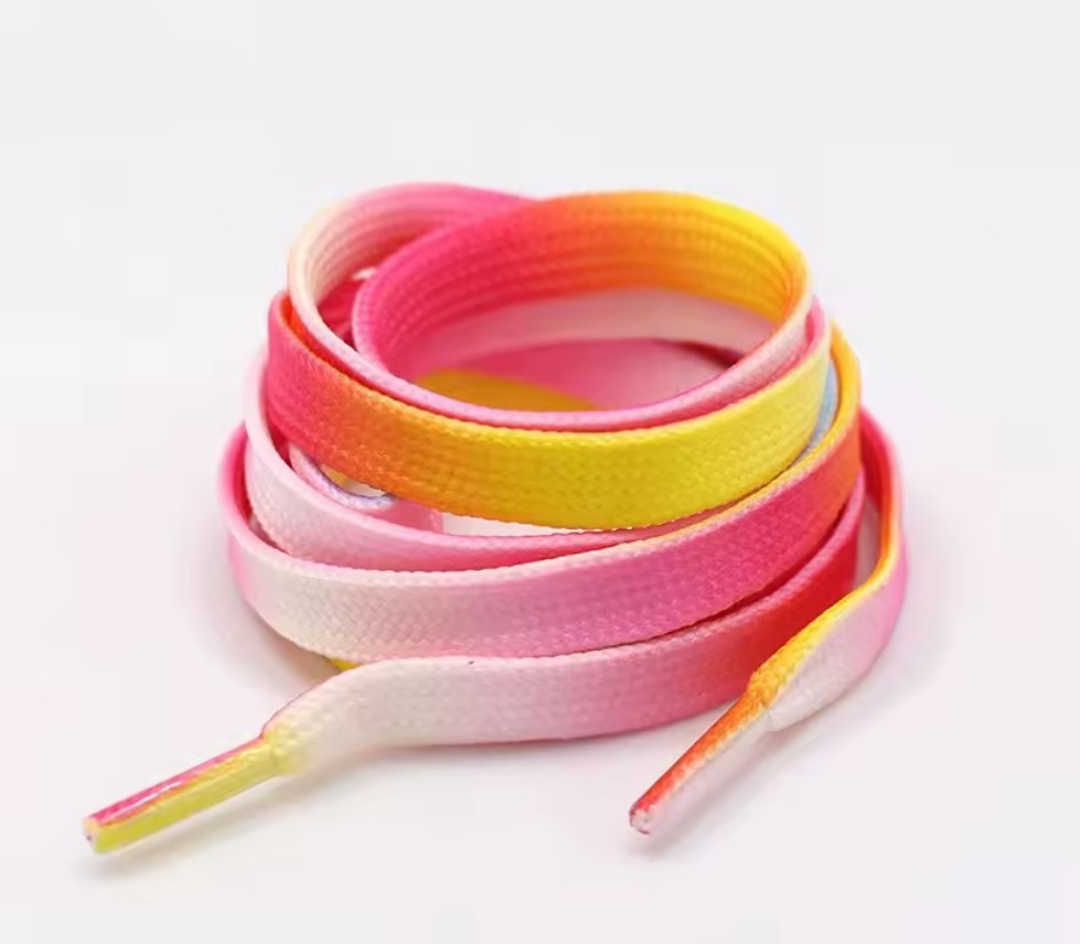 Шнурки для взуття різнокольорові яскраві модні аксесуари Lace 80см (Різнокольорові, 1 пара) Миколаїв - фото 3