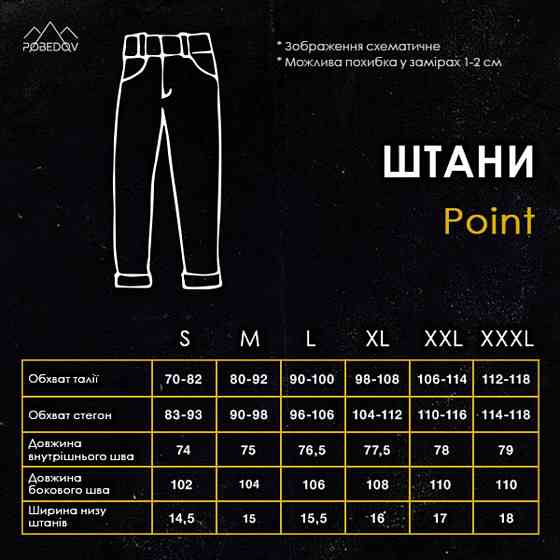 Штани із софтшелу для чоловіків весняні осінні темно-сині Pobedov Point Київ