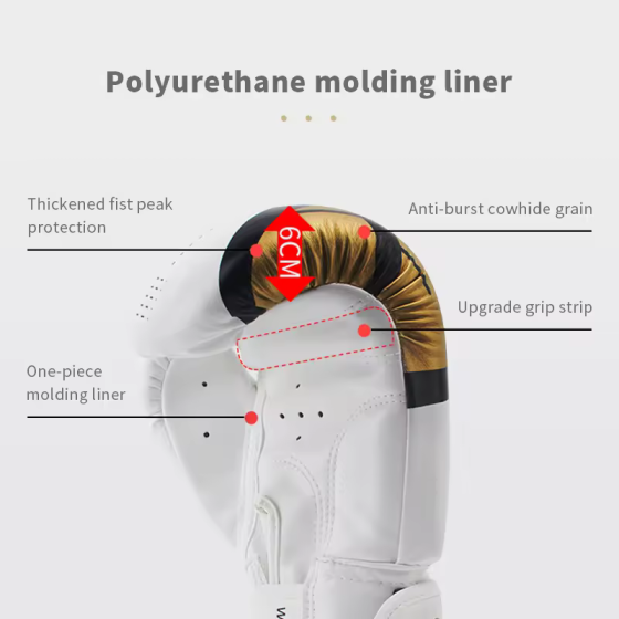 Боксерские перчатки 10Oz, красно-золотые, для тренировок Киев