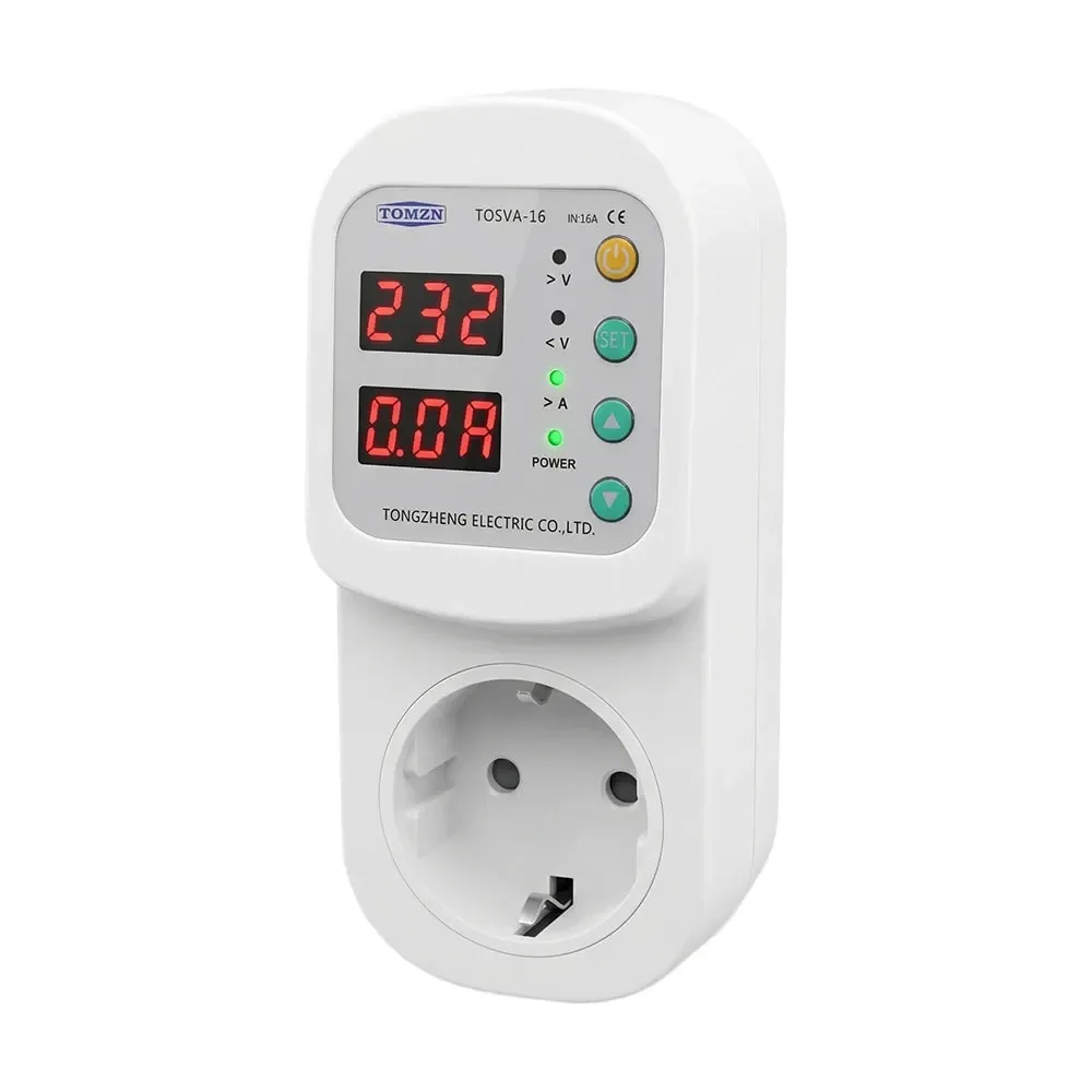 Реле контролю напруги та струму в розетку TOMZN TOSVA-16 EU 16A (51-00126) Киев - изображение 9