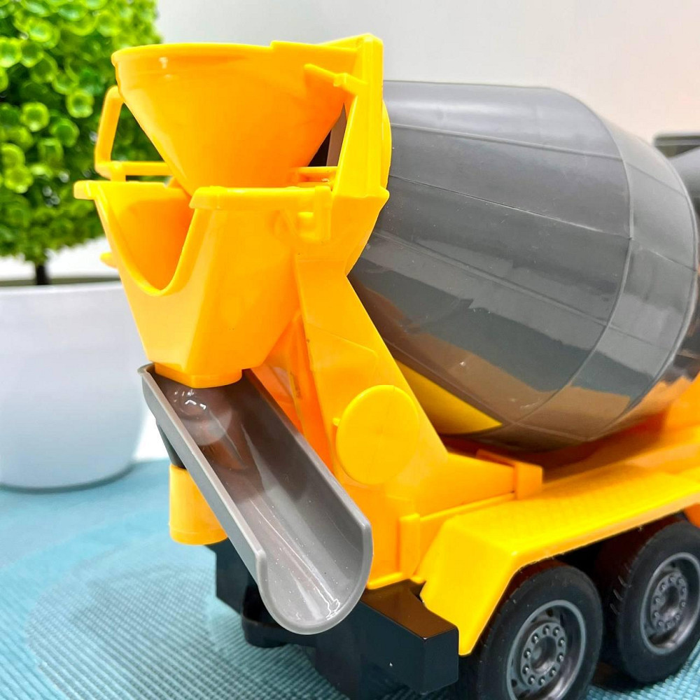 Машинка самоскид бетономішалка на радіокеруванні акумулятор підсвічування рухомі деталі Жовта (YJ-114-2-116-1) Чернигов - изображение 8