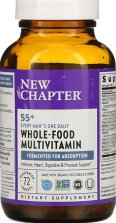Мультивитаминный комплекс для мужчин 55+ New Chapter One Daily Multi 72 таб Киев