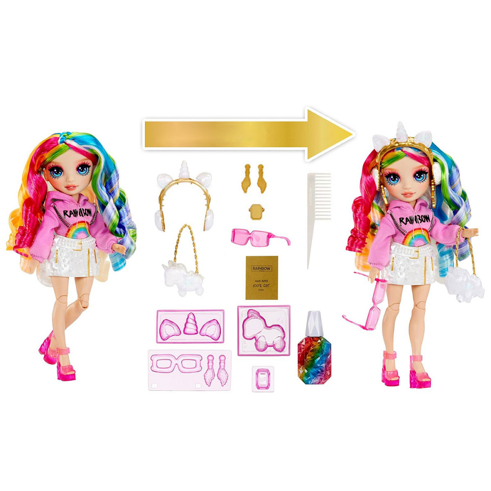 Ігровий набір з лялькою Rainbow High серії Creative Crystals - Амая Дніпро - фото 4