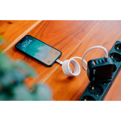 Дата кабель USB-C to USB-C 1.2m Magnetic 100W gray Verbatim (31854) Винница - изображение 5