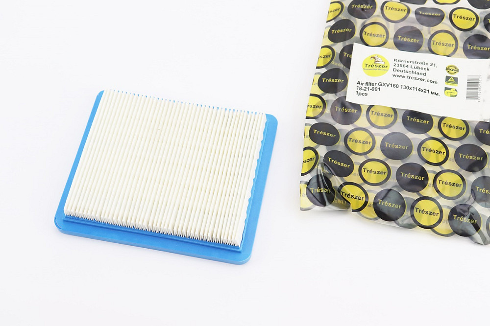 Фільтр повітряний - елемент (паперовий 130x114x21mm) для двигунів Honda GC160/GCV160/GCV135, BRIGGS&STRATTON, Quantum Київ - фото 1