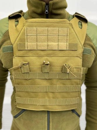 Тактическая плитоноска Function k6 п5-1 (без плит) Койот Винница - изображение 4