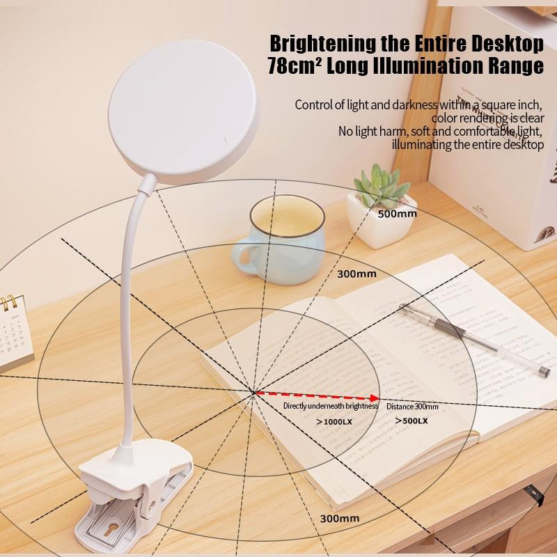 Сенсорна настільна лампа з прищіпкою за стіл стол 3 режима Вінниця - фото 9