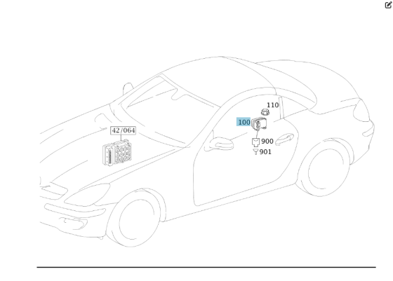 Mercedes-Benz  A0035429818 Датчик кутової швидкості C-class W203 CLK Coupe C209 SLK R171 C-class S203 CL203 Sportcoupe CLC C203 CLK Cabriolet A209 Одеса