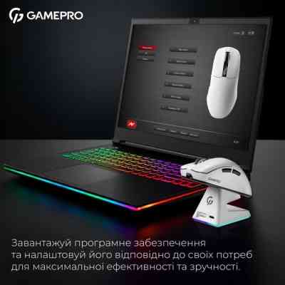 Мышка GamePro Asgard Thor Wireless/Bluetooth/USB White (GM023W) Винница