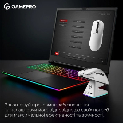 Мышка GamePro Asgard Thor Wireless/Bluetooth/USB White (GM023W) Винница - изображение 4