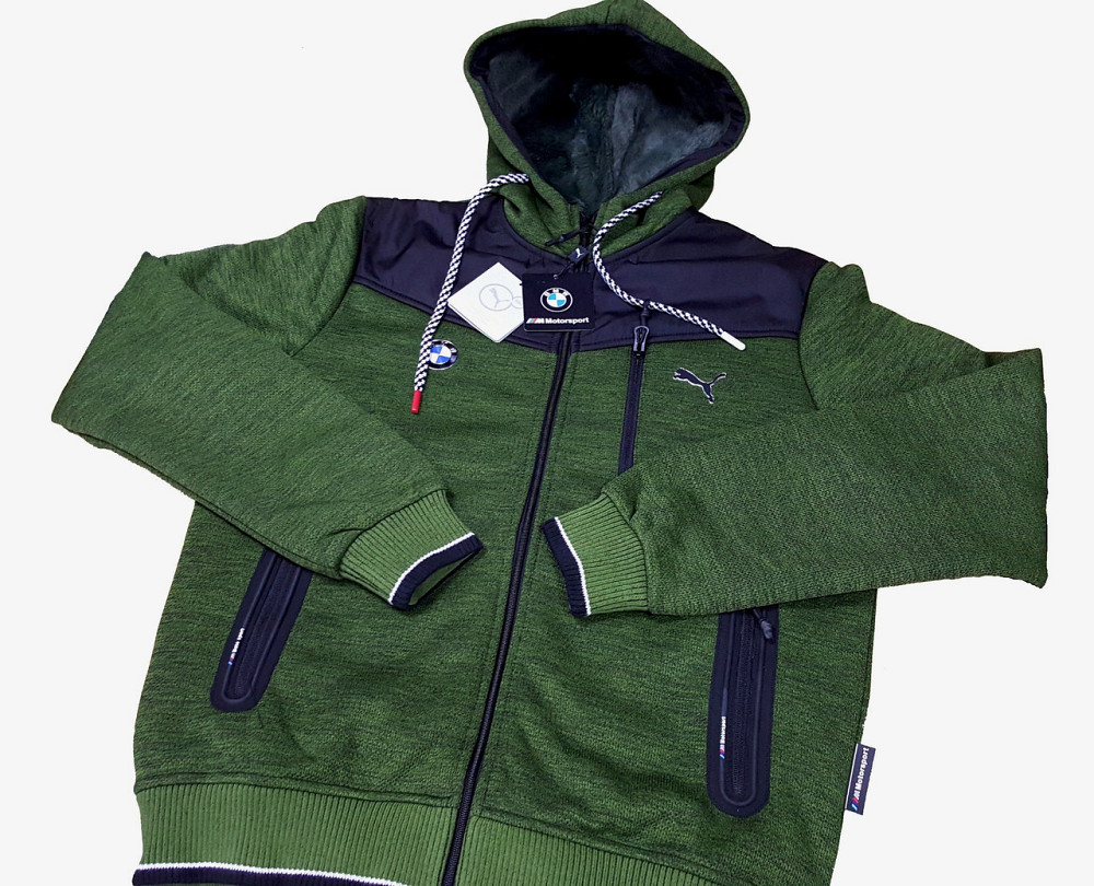 Мужская трикотажная курточка-кофта Puma Thumbnail 1 of BMW , на меху,оригинал Киев - изображение 7