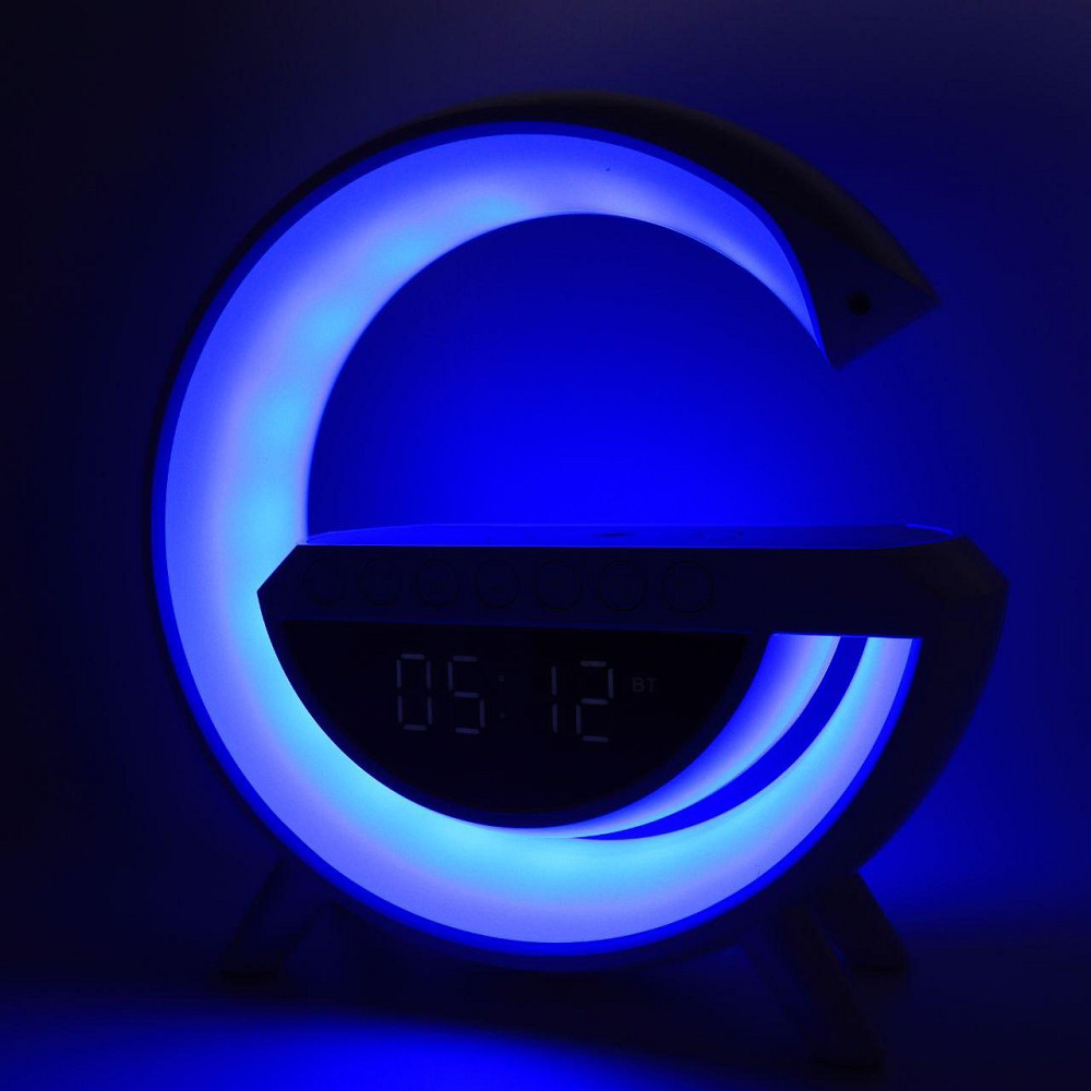 Нічник з бездротовою зарядкою та Bluetooth колонкою BT-3401 / Світлодіодна лампа-нічник Київ - фото 7