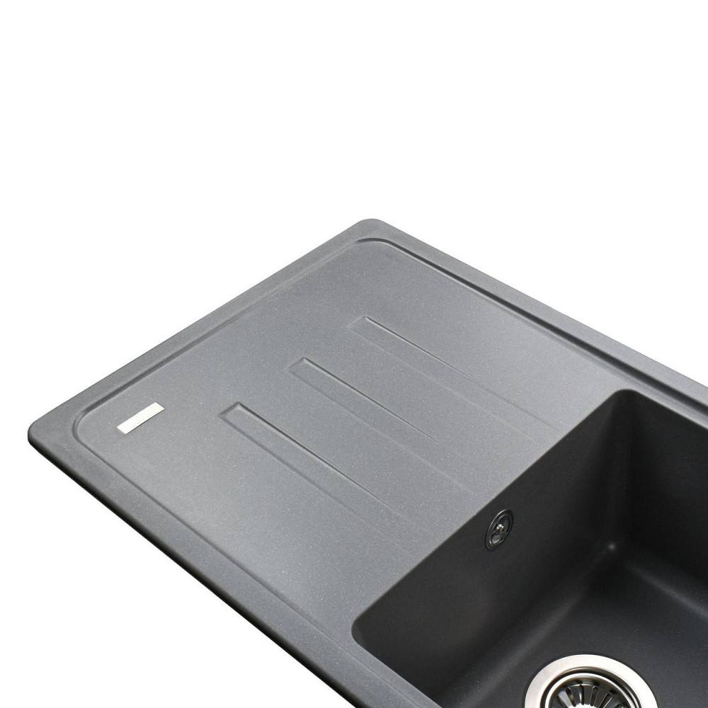 Гранитная мойка Globus Lux LUGANO серый металлик 780х435мм-А0003 (000021501) Киев - изображение 3