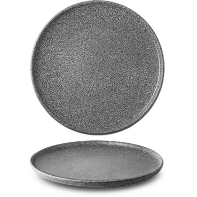 Тарелка G.Benedikt Granit матове глазурування 24 см Темно-сірий (G4Y2124) Винница - изображение 1