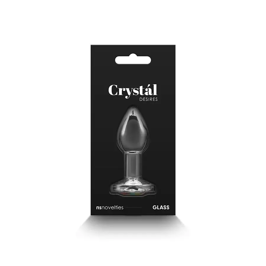 Скляна анальна пробка NS Novelties Crystal - Desires - Rainbow Gem - Small Львов - изображение 4