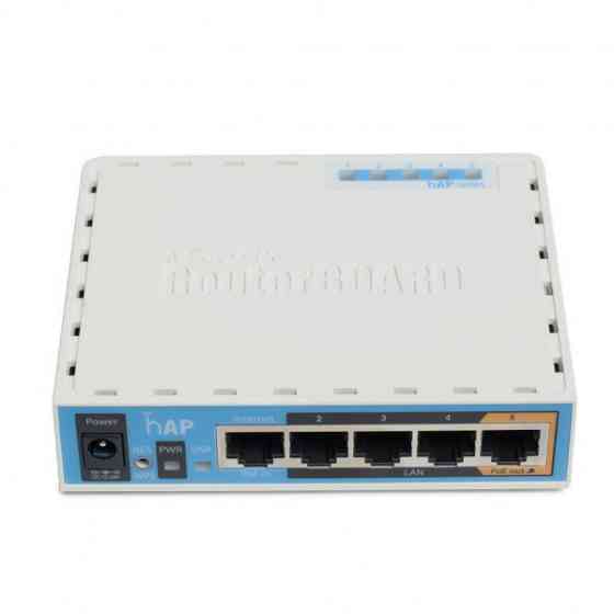 Маршрутизатор Mikrotik RB951Ui-2ND hAP with 650MHz CPU, 64MB RAM, 5xLAN, built-in 2.4Ghz 802.11b/g/n Киев