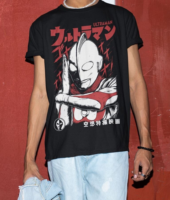 Футболка аниме Джултраман Урутораман Сизе С оверсайз (S/M/L) Черний AnimeJ0930 Днепр - изображение 4