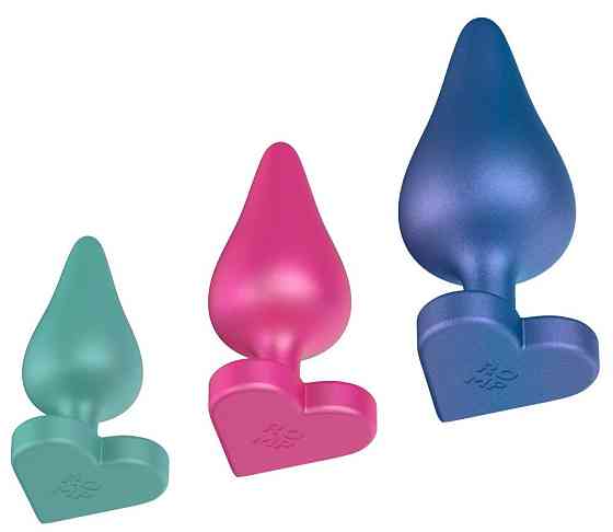 Набор из 3 анальных пробок ROMP Luster разноцветные Sex Aura Киев