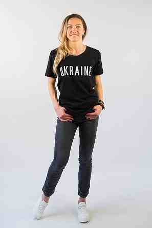 Футболка женская патриотическая 44-46 черный Киев