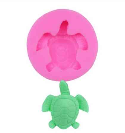 Молд силиконовый Черепаха 45 мм розовый Киев