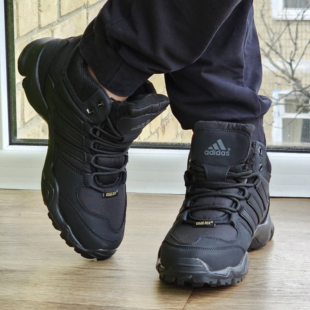 Зимові Кросівки Adidas Terrex Swift з Хутром Чорні Чоловічі Адідас Гортекс (розміри: 42,43,44,45) - 00-5 Дніпро - фото 9