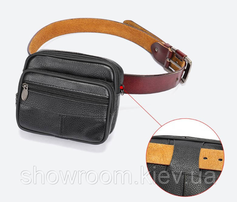 Маленька чоловіча сумка Leather Collection (5052) Київ - фото 4