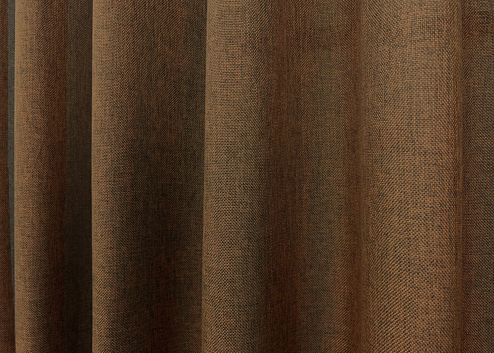Комплект коротких штор VR-Textil Льон Мішковина № 1922ш Коричневий 130х170 см 2 шт (35-0433) Київ - фото 7