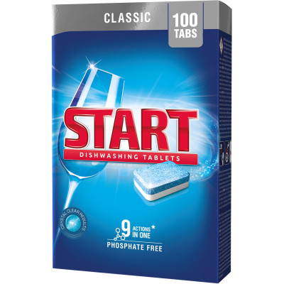 Таблетки для посудомийних машин Start Classic 100 шт. (4820207100053) Вінниця - фото 1