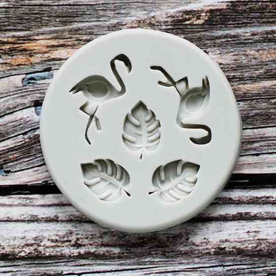 Молд силиконовый Фламинго 70 мм серый Киев