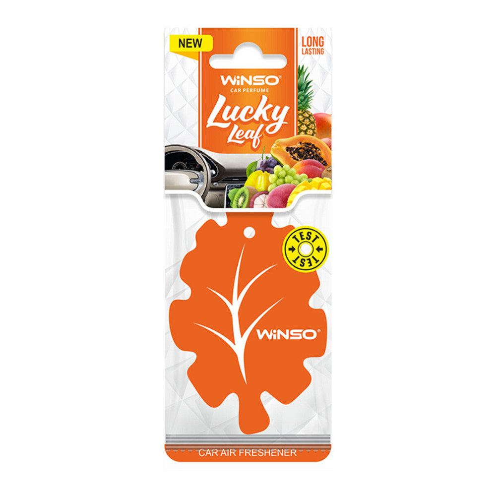 Освежитель воздуха WINSO Lucky Leaf, целлюлозный ароматизатор, Tutti Frutti Киев - изображение 1
