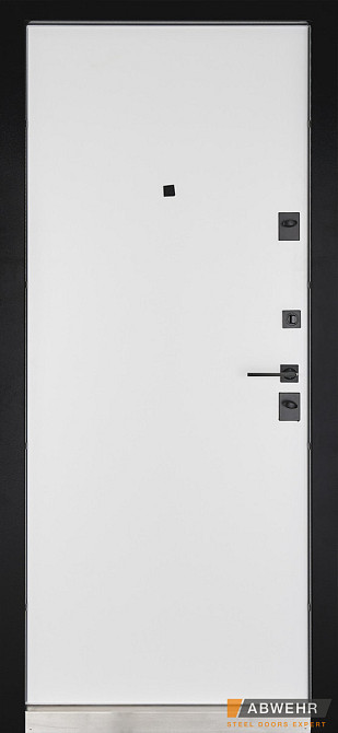 Входная дверь Abwehr Grand Stellla 515 Черная текстура + Белый супермат 960*2050 мм Двери для квартиры Киев - изображение 2