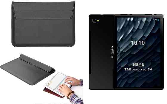 Чохол-конверт VitoCase для Sigma mobile Tab A1010 4G, Tab A1010 Neo, з функцією підставки для планшета Чорний Київ