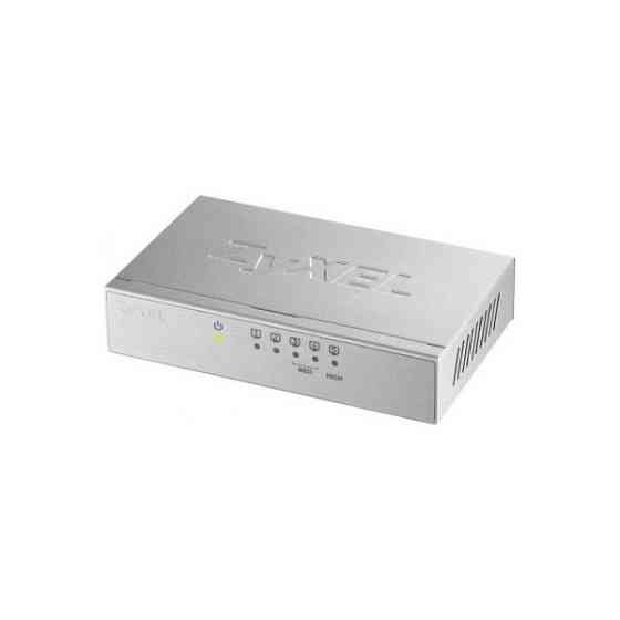 Комутатор Zyxel GS-105B v3, 5 портів 1000 Мбіт/с, настільний, металевий корпус (GS-105BV3-EU0101F) Киев