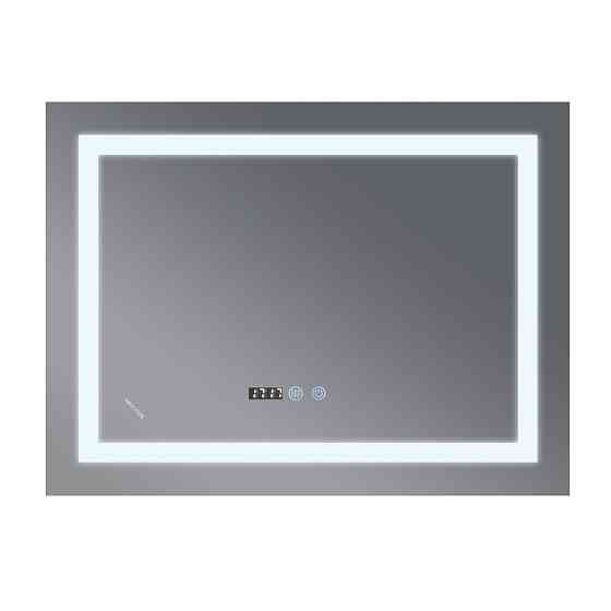 Дзеркало Mixxus WARM MR02-100x80 з LED Touch, Anti-fog, димером, регулюванням яскравості, годиннико  ( MI6935 Харьков