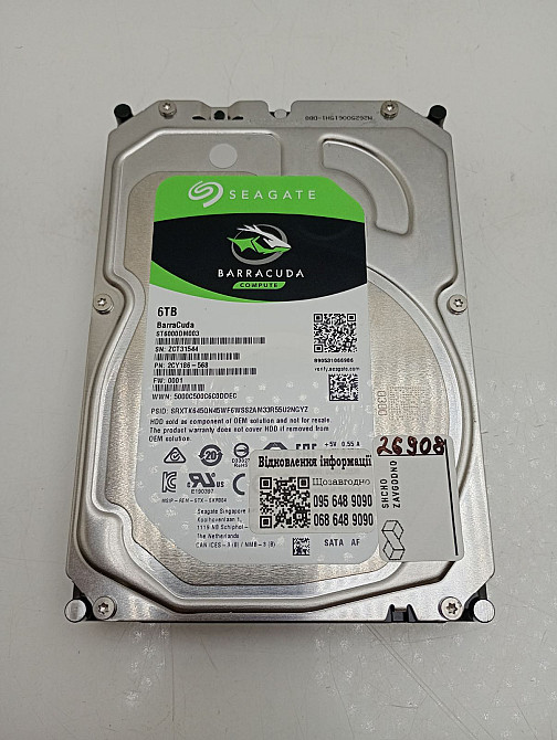 Жорсткий диск HDD 3.5" 6 Tb (товар вживаний) Луцьк - фото 2