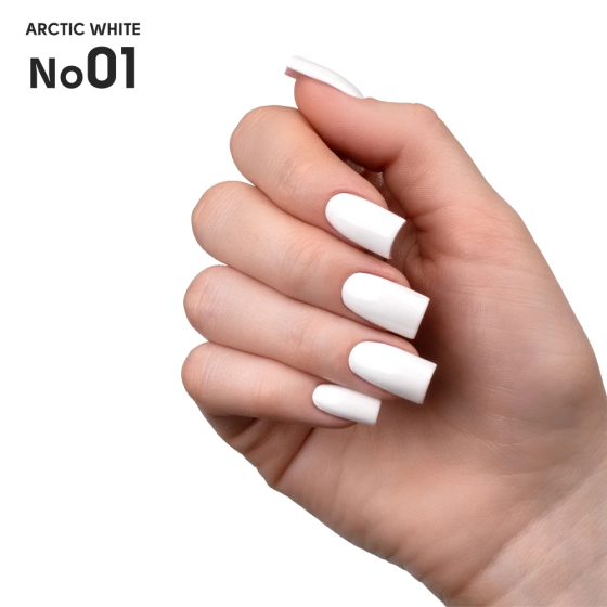 Гель-лак для ногтей 01 Arctic White Shelly 12 мл Киев