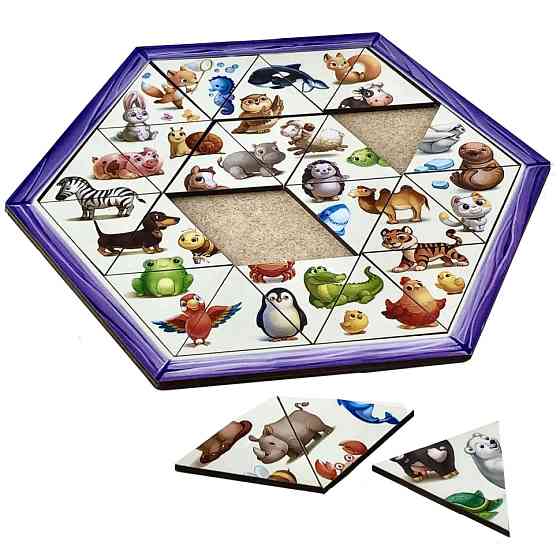 Деревянный пазл-головоломка 