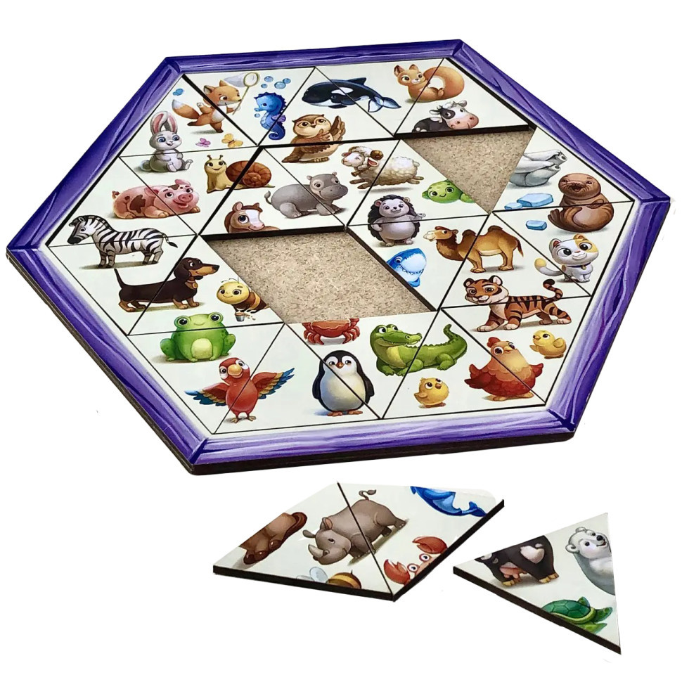 Деревянный пазл-головоломка 